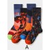 Simple Sports Street Print Cotton Crew Socks